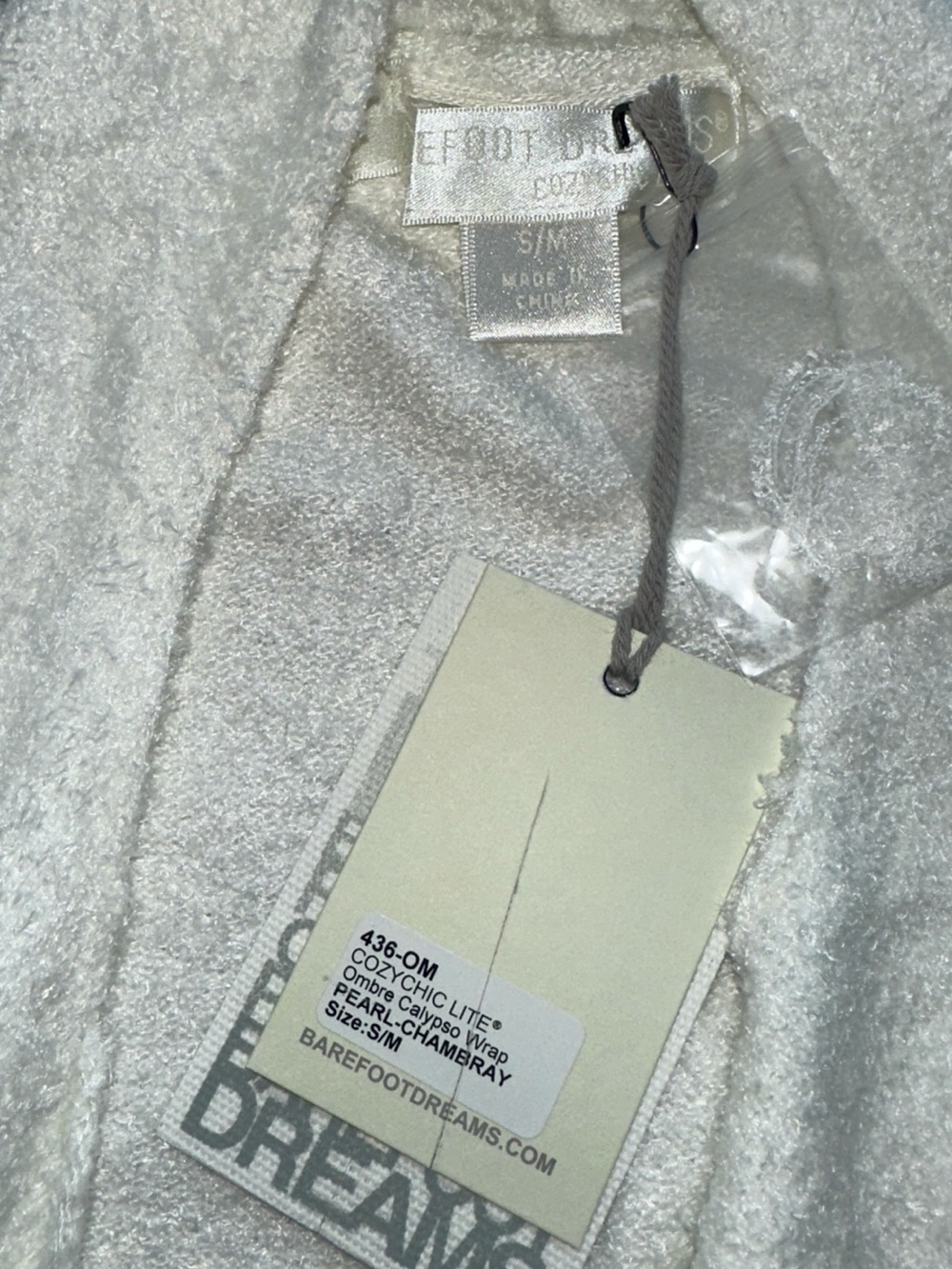 Barefoot Dreams Women's Ombre Open-Front Cardigan Sweater - White to Blue